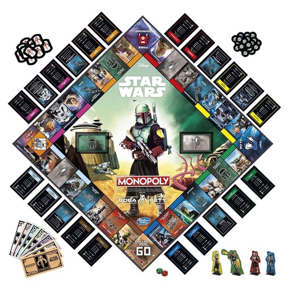Monopoly®: Star Wars Boba Fett Edition Board Game-New - Picture 8 of 8